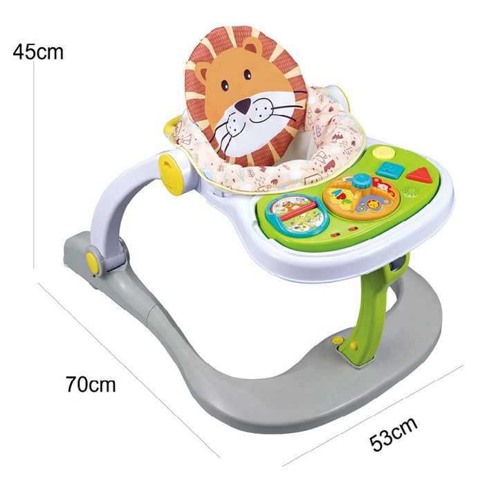 Foreign Trade Happy Four-In-One Smart Walker Multi-Functional Infant and Toddler Baby Walker Early Education Dining Chair