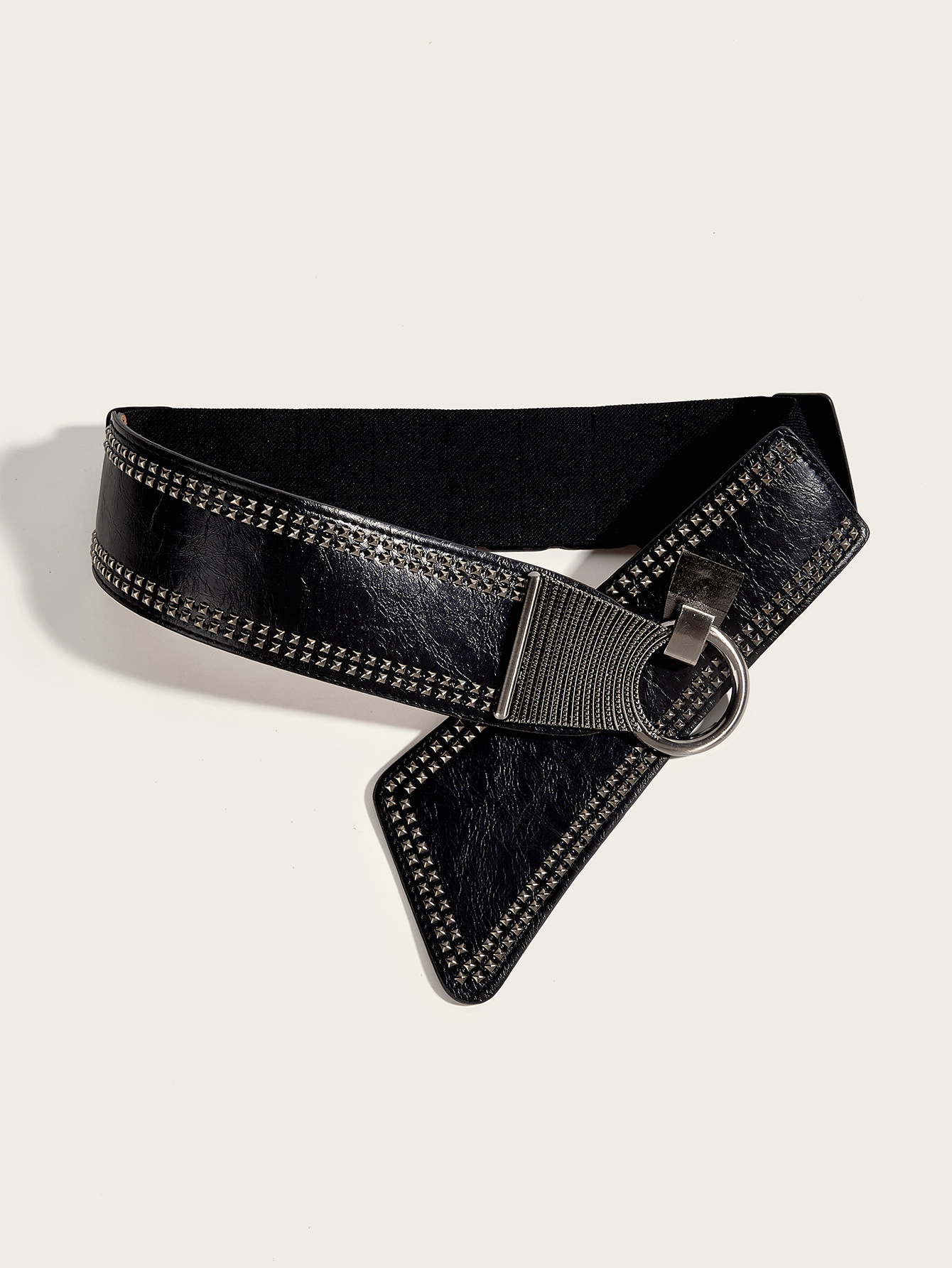 Pu Leather, Alloy Material Geometric Pattern Simple Style Geometric Pu Leather Alloy Plating Women's Leather Belts