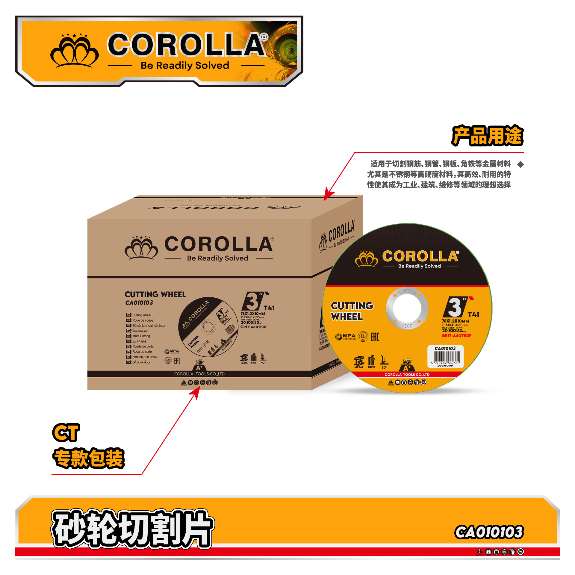 Venta al por mayor transfronteriza de discos de corte para amoladoras en varias especificaciones, discos de corte de resina de malla simple y doble resistentes al desgaste para metal, acero inoxidable y amoladoras angulares.
