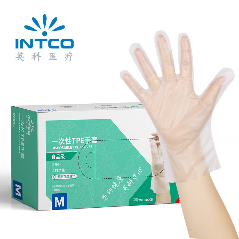 Yingke Tpe Disposable Gloves Food Catering Gourmet Kitchen Hairdressing Baking Plastic Transparent Gloves Wholesale Yingke Tpe Disposable Gloves Food Catering Gourmet Kitchen Hairdressing Baking Plastic Transparent Gloves Wholesale