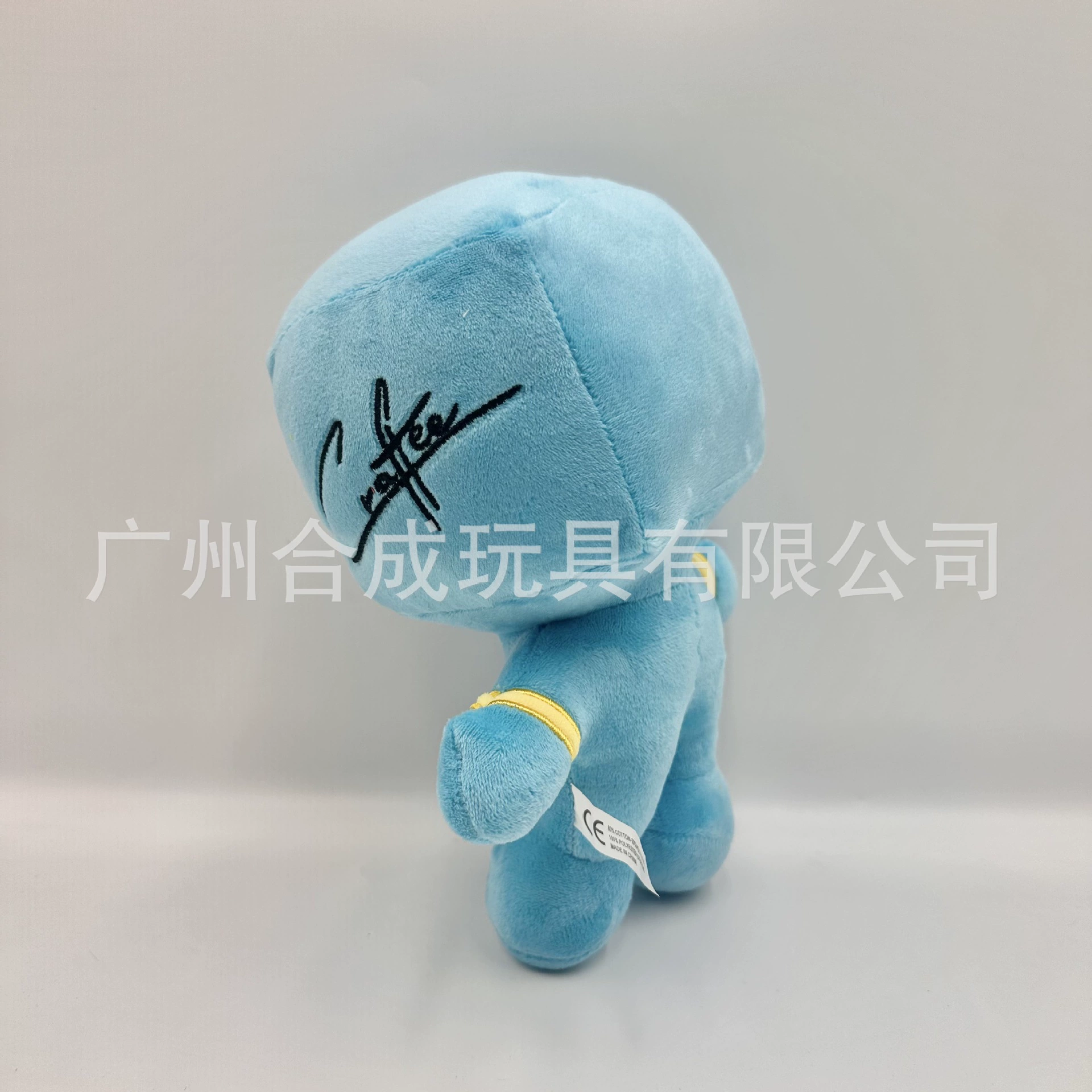 Мир мой Маленький Синий Человек Craftee Плюшевый Блок Мастер Мягкая кукла игрушка-игра Настойчивость