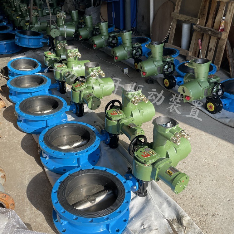 双向压电动瓦斯蝶阀WSD94F-10C DN400含矿用防爆电动装置