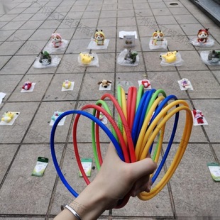 Ring Ring Set Stall Colorfulful Ring Toy Solid School Set Tower Throwing Set Glass Cup