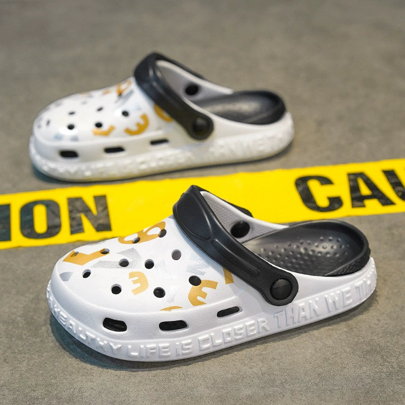 Детские тапочки, лето 2023, новая обувь для мальчиков, Нескользящие сандалии, домашняя обувь для родителей и детей, уличная пляжная обувь