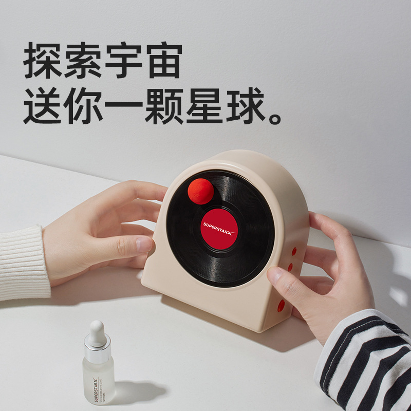 時空の旅ブルートゥースのスピーカーのデスクトップのアイデア携帯レトロな黒ゴムの小さい音響の火のない香りの雰囲気の置物TF音響|undefined