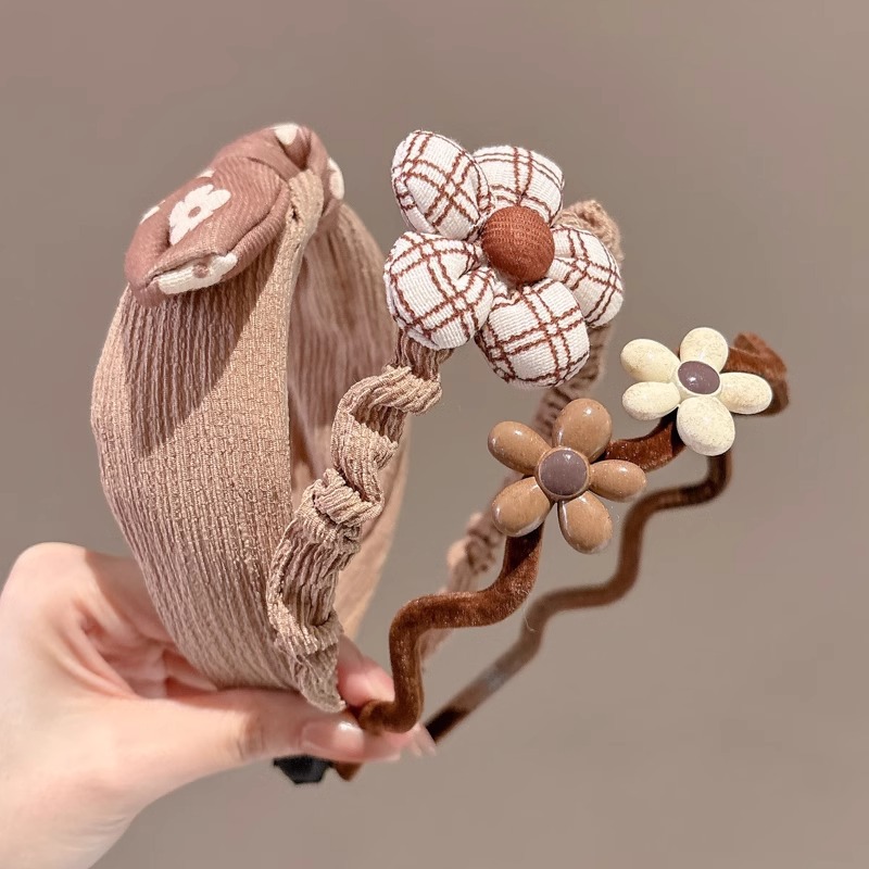 Hermosos bandas de cabello de dibujos animados para niños de alta presión cranial bandas de cabello niñas bebés coloridos con dientes antideslizantes no estrangulación