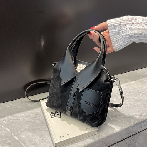 Woman bags 2024 new Korean style personal creative top-handle bag for women crossbody small clothing tote bag