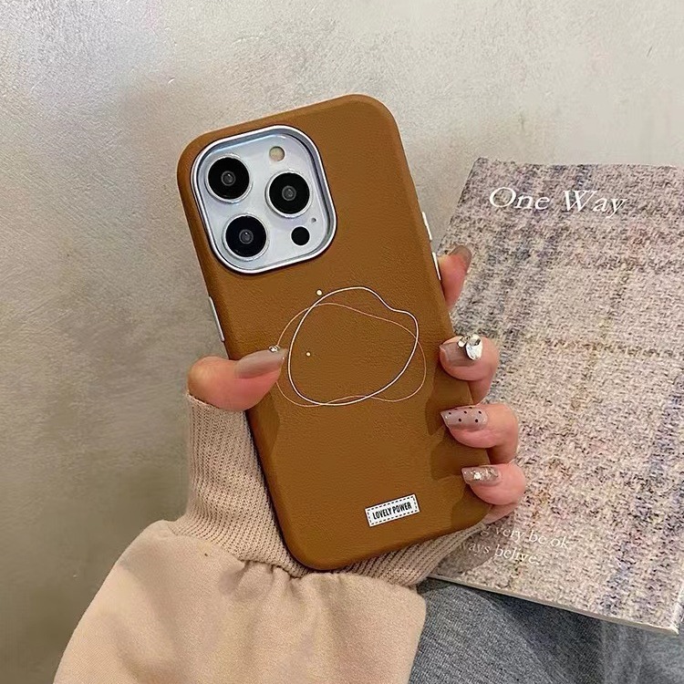 Maillard líneas simples para iPhone16promax funda para teléfono móvil 14 Apple 15PM portátil 13 otoño e invierno 16