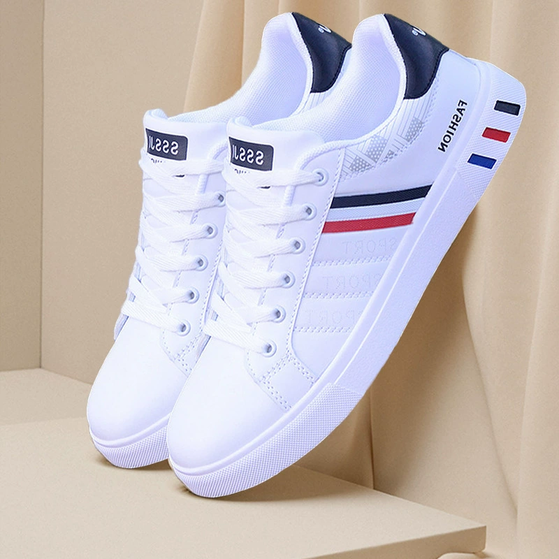 Мужская обувь 2024 осень новая маленькая белая обувь мужская спортивная повседневная обувь корейская версия одиночной обуви белая плоская подошва Banling Star