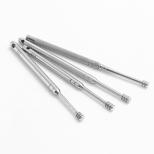 Stainless steel spiral earring loop with holes, stainless steel spring ear scoop for cleaning dirt, stall selling