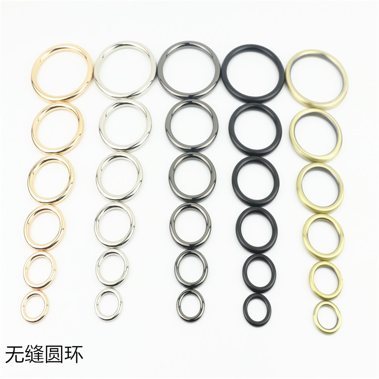 Luggage Hardware Accessories, Die-Cast Round Rings, Seamless Round Rings, Connecting Buckles, Seamless Round Rings, O-Ring Straps