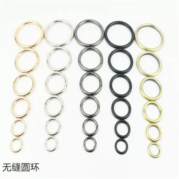 Luggage Hardware Accessories, Die-Cast Round Rings, Seamless Round Rings, Connecting Buckles, Seamless Round Rings, O-Ring Straps