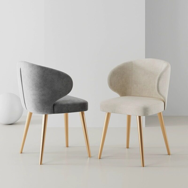 Light Luxury Dining Chair for Home Use, Simple Modern Fabric Hotel Chair, Italian-Style Meeting Chair, Cafe Leisure Reception Chair with Backrest Light Luxury Dining Chair for Home Use, Simple Modern Fabric Hotel Chair, Italian-Style Meeting Chair, Cafe Leisure Reception Chair with Backrest