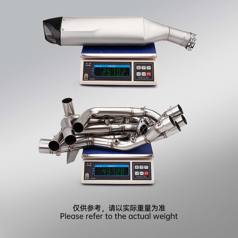 Motorcycle S1000Xr Modification Stainless Steel Split Straight-Through Front and Rear Section Set Full Exhaust Pipe Set