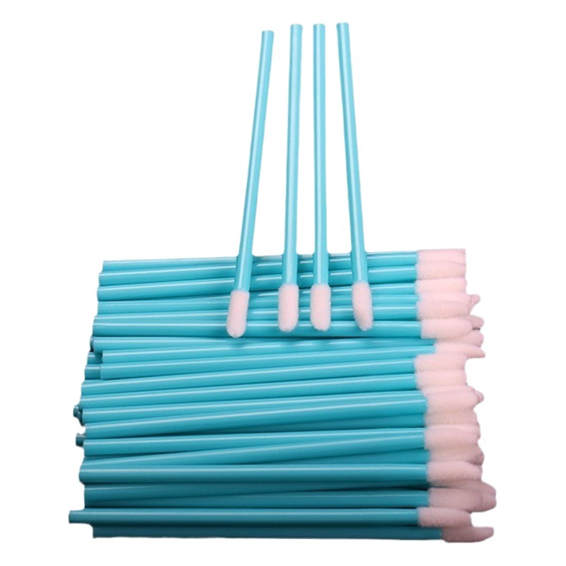 Pincel labial desechable 50/paquete, pincel para sombra de ojos flocado, pincel para base, pincel de maquillaje multifuncional, herramientas de maquillaje al por mayor