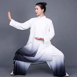 热销太极服女新款飘逸高端比赛表演太极拳练功服装女春夏季