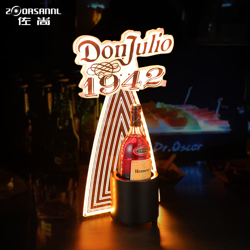 Bar transfronterizo KTV1942 tequila iluminante asiento de vino LED creativo iluminante estante de exhibición de vino tinto estante de discoteca