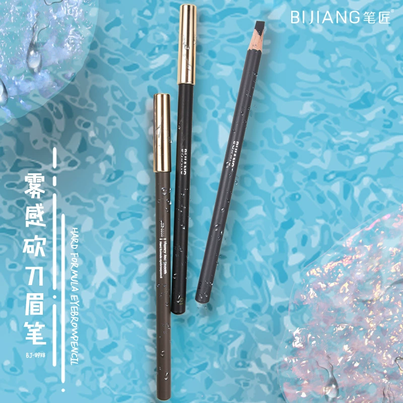 Специальная ручка визажиста, деревянный карандаш для бровей мастера, долговечный, водонепроницаемый, устойчивый к поту, не размазывается, прозрачные корни, OEM-настройка