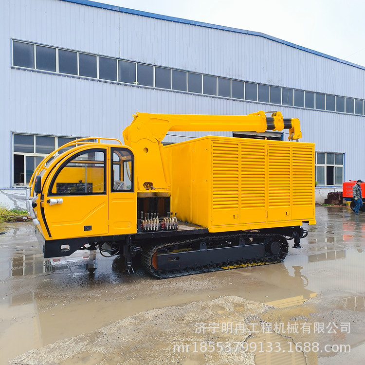 管道吊管机供电吊装机运输车履带式随车吊车厢配50KW发电机组