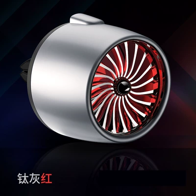 Car Air Freshener Perfume Vent Clip Air Force One Solid Fragrance Car Air Vent Exclusive (Car Perfume Aromatherapy) - gray-titanium-red-light