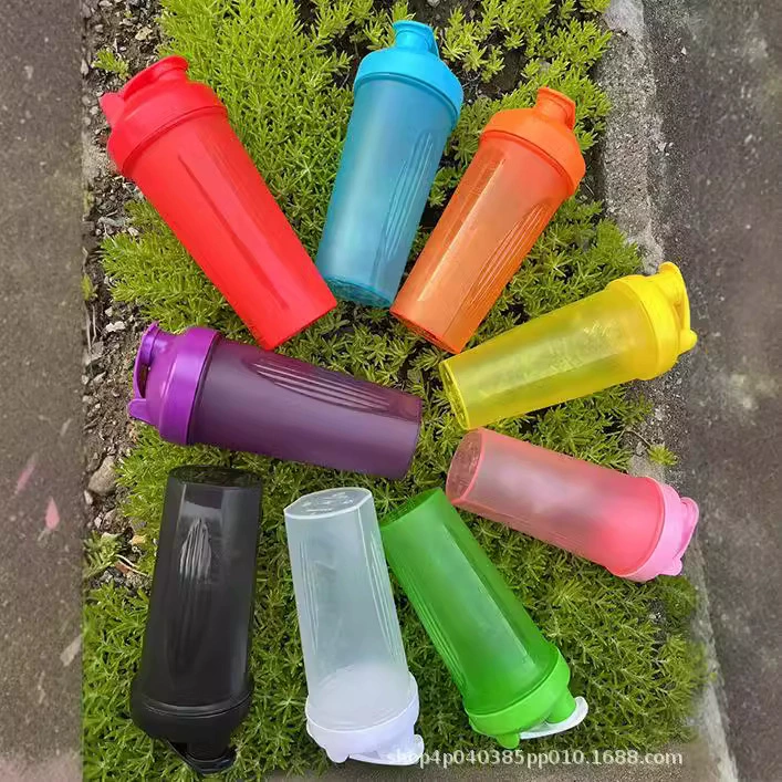 Встряхните чашку фитнес-кубок спот 600 ml400 ml спортивная вода чашка протеиновый порошок смешивания чашка из нержавеющей стали шарик пластиковая вода