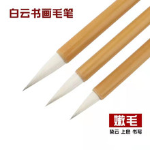 羊毫狼毫兼毫大白云小号中号兰竹小楷学生书法国画初学者套装毛笔
