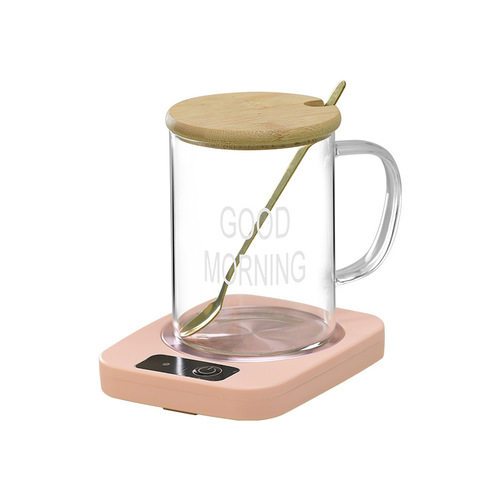 Heating Insulated Plate Ceramic Gift Mug New Home Use Constant Temperature Cup Pad 55° Warm Cup Glass Cup Cross-border 