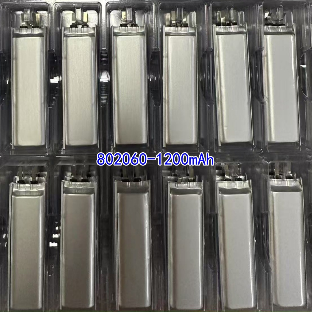 802060 배터리 1200mAh 헤드폰 하단 챔버 긴 배터리 102060 101760 폴리머 리튬