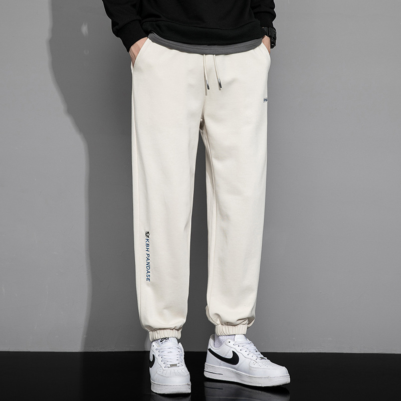 Pants Men's Spring and Autumn 2023 New Fashion Brand Men's Foot-binding Sports Pants Workwear Casual Pants Men's