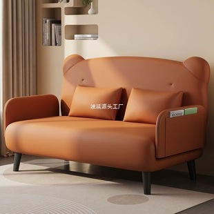 Telescopic Bed Sofa Bed Single Folding All-In-One Simple Small Apartment Living Room Sofa Can Lie Down, Sit and Sleep