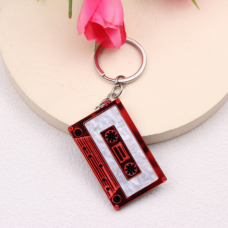 Geometric Keychain Purple