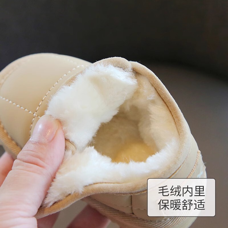 儿童雪地靴女童2025新款冬季加绒大棉鞋女孩保暖时尚棉靴中童爆款|undefined