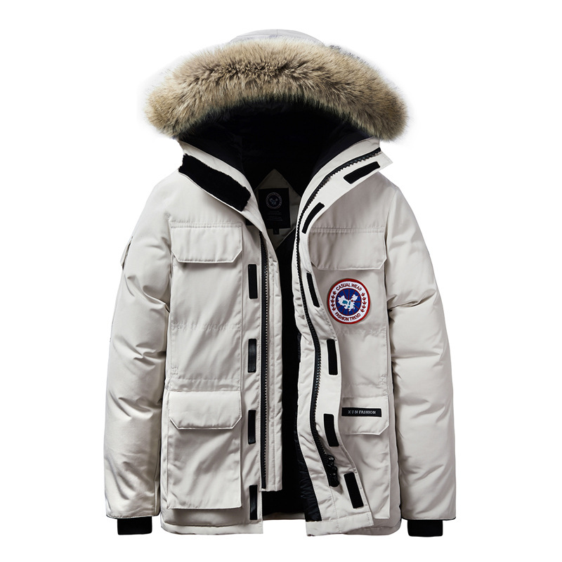 L - 8XL transfronterizo estación europea invierno algodón hombre grueso tamaño grande abrigo suelto calentamiento moda algodón con capuzas