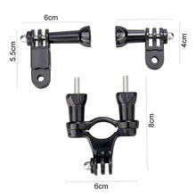 Gopro相机单车支架套装 自行车车把小Y固定支架 大疆DJI灵眸管夹