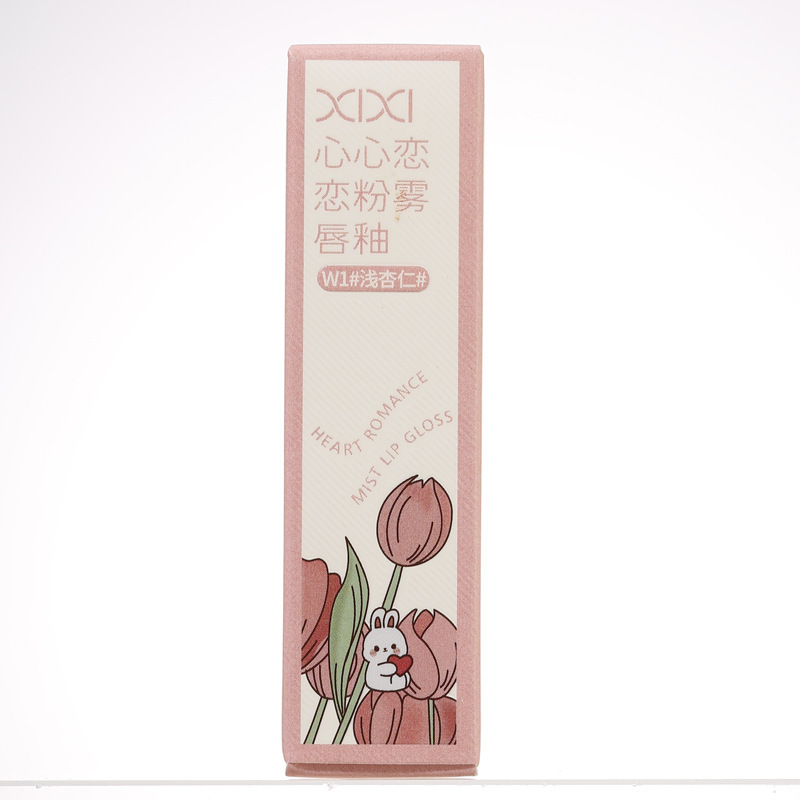 xixi Xin Xin Lian Lian Powder Mist Velvet Lip Gloss is not easy to stick to the glass and does not fade easily. This energetic lipstick makes the skin fairer and is affordable for students undefined