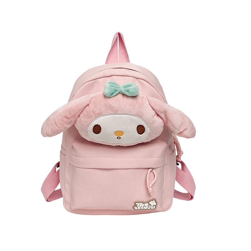 2025 mochila escolar infantil de dibujos animados transfronterizos estudiantes de primaria lindos de peluche ligero estudiantes de secundaria del campus mochila