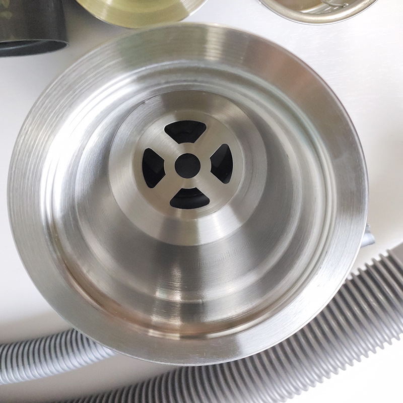 Stainless steel single-slot sink sink drain pipe, kitchen manual sink water removal, anti-blocking and anti-odor
