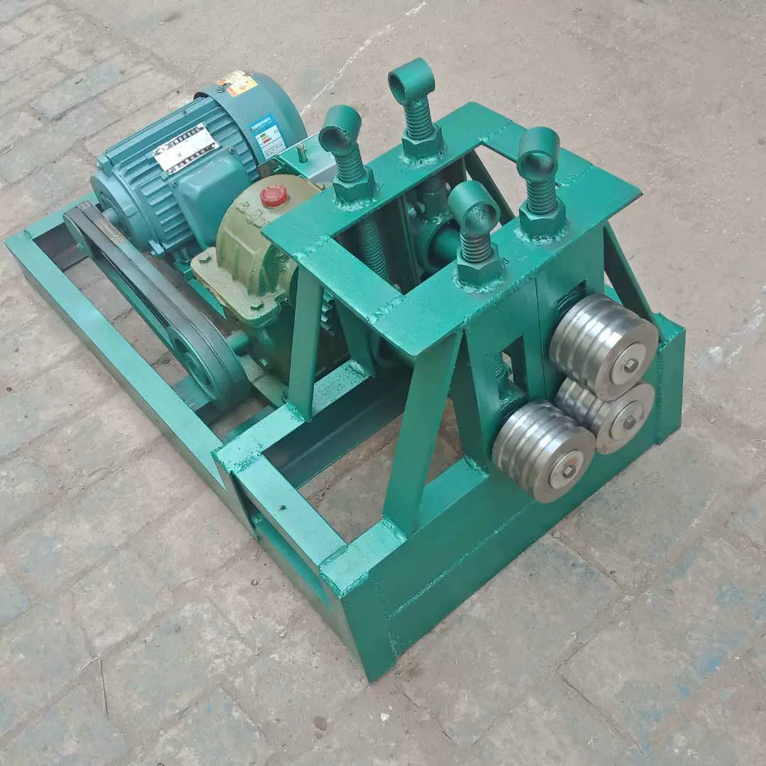 电动钢筋卷圆机 小型铁丝打圈机弯弧机 电动铁棍卷弧机滚圆机厂家