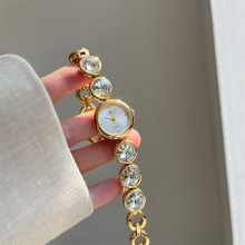 BS大颗粒水晶钻满天星手链手表女圆形小表盘新款热销厂家直销代发