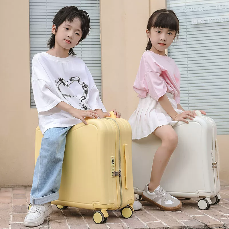 Cute suitcase with seat