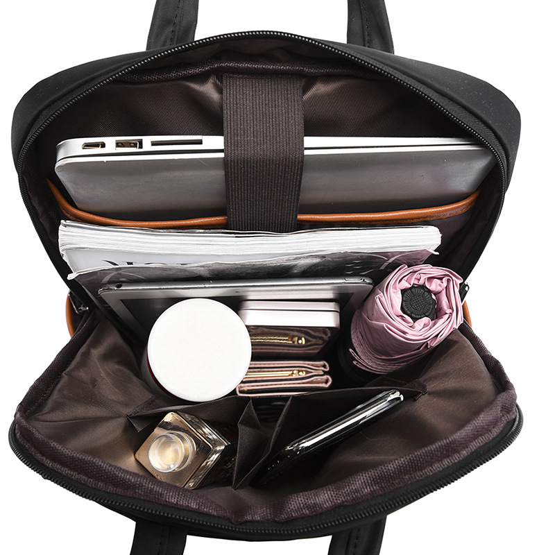 Mochila de computadora de gran capacidad para mujer 2024 nuevo estilo transfronterizo súper fuego tela Oxford viaje de ocio mochila para mujer al por mayor