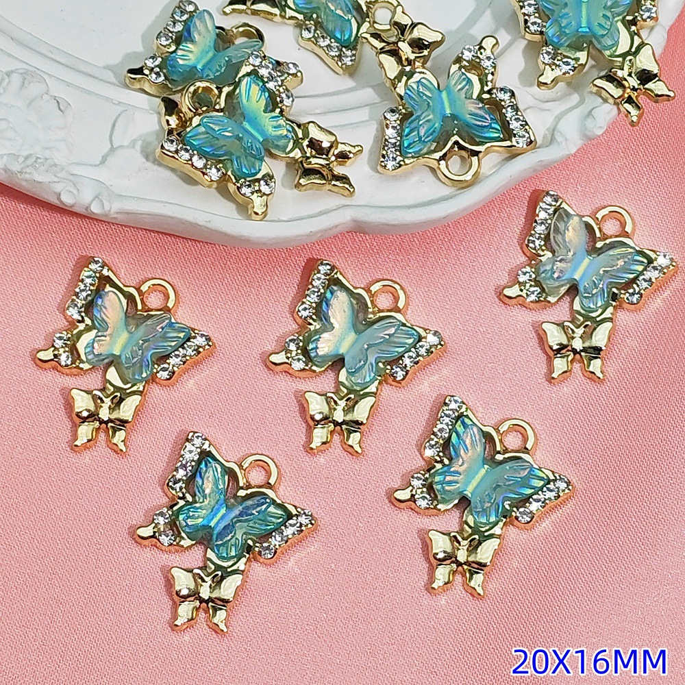 Exquisitos accesorios de joyería colgante de diamante de alta protección ultravioleta al por mayor collar DIY artesanal colgante de materiales de ropa de pulsera