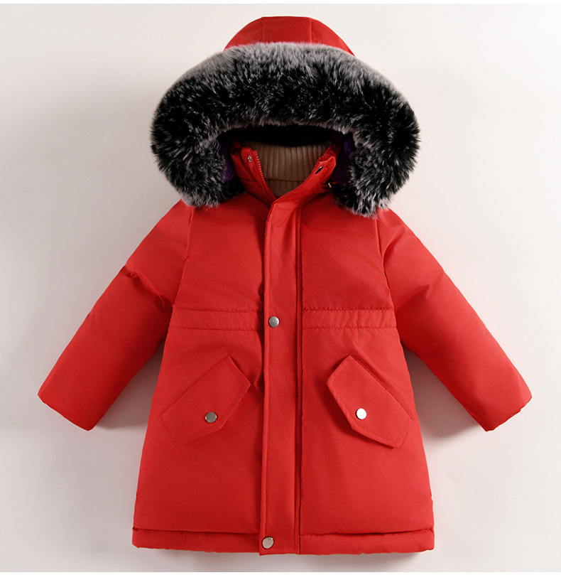 Ropa de abrigo de invierno para niñas, chaqueta de algodón gruesa con forro polar, parka, moderna y elegante para niñas pequeñas, nueva ropa infantil de estilo coreano 2023