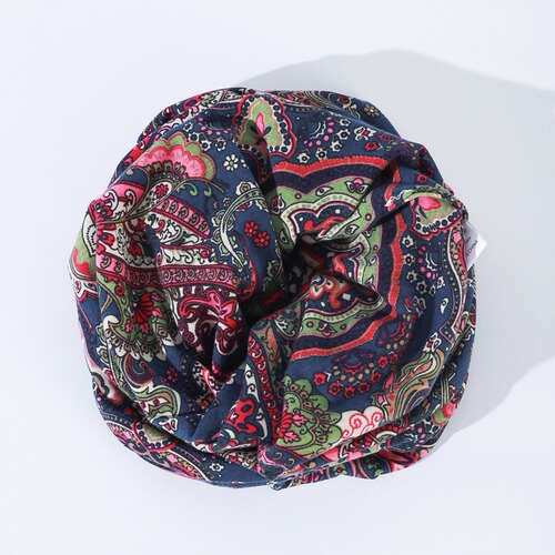 Spring and Summer Lightweight Elastic Cotton Printed Pattern Outdoor Cycling Shopping Versatile Dual-Use Neck Gaiter Headband Foreign Trade