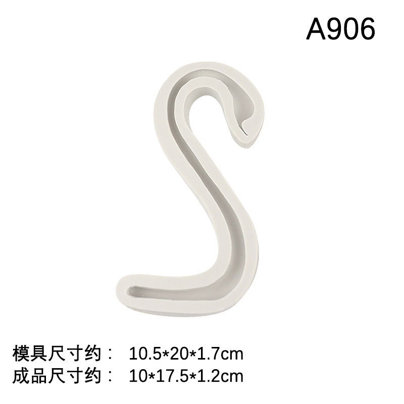 Cisne cuello DIY chocolate fondant silicona molde accesorios hornear pastel decoración herramientas