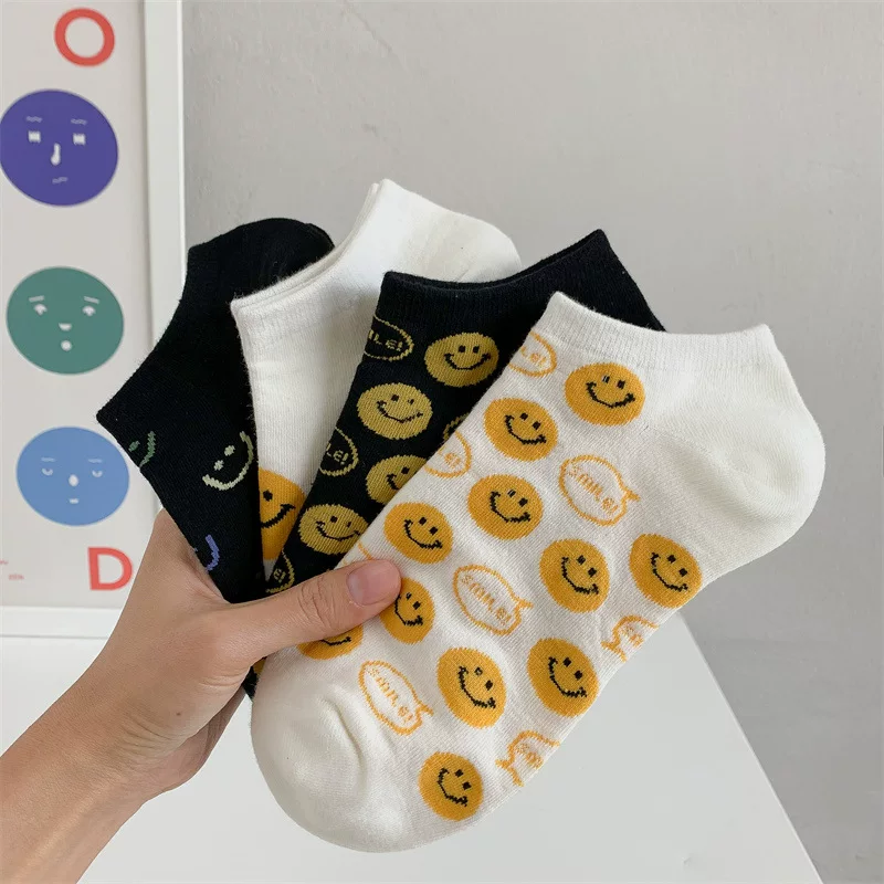 Tide, summer thin white Japanese cartoon socks