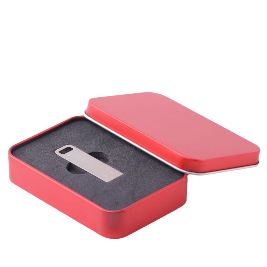 Caja de embalaje de almacenamiento de hojalata de disco en U rectangular al contado del fabricante Caja de hierro de Ares de la India Caja de hierro azul Super Jin