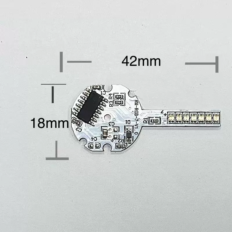 USB小风扇线路板手持RGB充电主控板pcba方案开发电路板电源