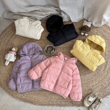 冬季新广检国标90绒白鸭绒儿童新轻薄羽绒服内胆男女童连帽外套