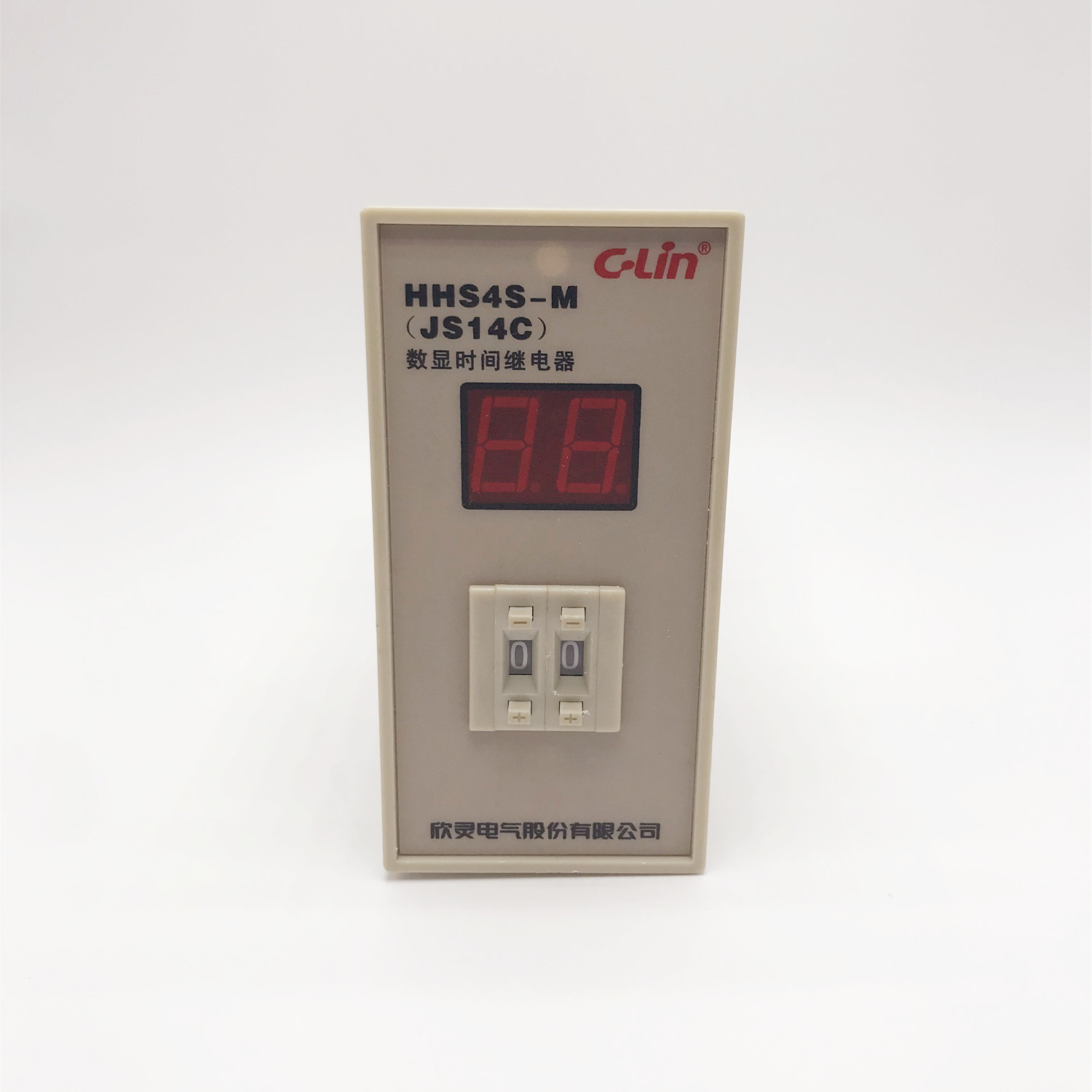 欣灵HHS4S-M(JS14C) 数量时间继电器 99M AC380V DC24V带一组瞬动